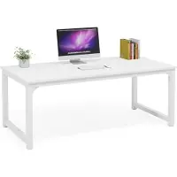 Mazazu Bureau - Moderne vergadertafel - Wit - 160x80x75cm