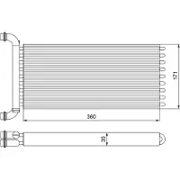 Valeo Warmtewisselaar, interieur verwarming 811521