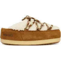 Moon Boot Dames Evx Shearling bruine klompen (37/38), Leer, Plat, Geen, Casual 80D1470100