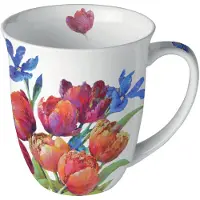 Ambiente -beker-mok-porselein-fine bone china-tulpen-tulips of joy-voorjaar