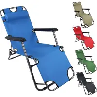 VCM Ligstoel Ligstoel Ligstoel Opvouwbare tuinstoel Camping Maltosa