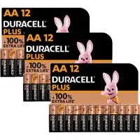 Duracell batterijen AA - alkaline batterijen - 1,5V, LR6 - 36 stuks