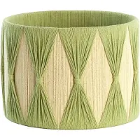 Light & Living Kap cilinder 25-25-18 cm HANNAH groen+mint groen