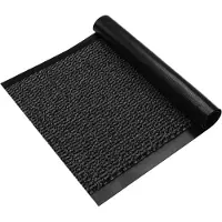 JYG Deurmat groot XXL Grijs - 120x400cm (=4m) - voor binnen - 2 zijden afwerking - ENTER