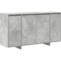 vidaXL Dressoir Beton Grijs 135 x 41 x 75 cm Bewerkt hout