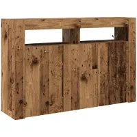 vidaXL Dressoir Oudhout 116 x 30 x 75 cm Bewerkt hout