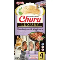 Inaba Ciao Kattensnack Churu Luxury Tuna & King Prawn 4 x 14 gr