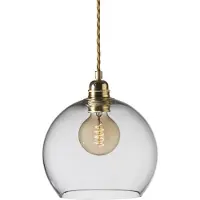 Ebb & Flow Rowan hanglamp M, Ø 22 cm. clear - gold cord