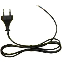 ELP Top Connect Aansluitsnoer | Euro Stekker naar Open Eindig | Zwart | 1.5 Meter