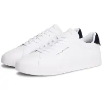 Tommy Hilfiger Sneakers laag 'Logo Court With' donkerblauw / wit