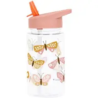 A Little Lovely Company - Drink bottle - Butterﬂies - 7.3 x 16.5 x 7.3 cm
