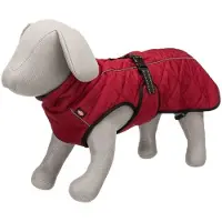 Trixie Hondenjas Minot Rood - Gewatteerd Fleece, Reflecterende Strepen - 36 cm