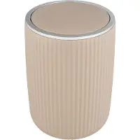 Wenko Agropoli afvalemmer met deksel beige large