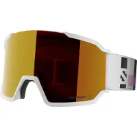 Salomon - Skibrillen - S/View 3 White voor Unisex van Wol - Wit