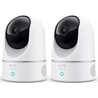Eufy Pan & Tilt 2K Indoor Beveiligingscamera 2-Pack - Bedraad - Wit
