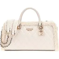 GUESS handtas schoudertas Christi Shoulder Satchel Bag Bone crème