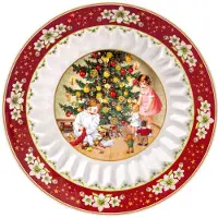 Villeroy & Boch 6x Villeroy & Boch Winter collage, Bord, Veelkleurig