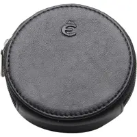Esquire Leer portemonnee Logo Coin Wallet Black zwart