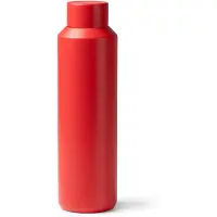 Roly Rode Dubbelwandige thermosfles met behuizing van gerecycled 304 roestvrijstaal. Inhoud: 600 ml. Presentatie in een eco-designdoos.