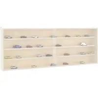 vidaXL Houten verzamelvitrine met deuren 100x8,5x37 cm