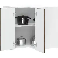 vidaXL Keuken hoekkast "Porto" bewerkt hout gerookt eikenkleurig