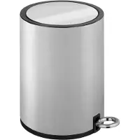 Wenko pedaalemmer Monza 3 L 18,5 x 25,5 x 24,5 cm RVS zilver