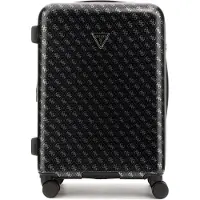 GUESS trolley Jesco 22 In 8-Wheeler Exp. Coal Logo donkergrijs 64cm