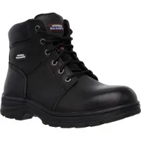 SKECHERS Heren Workshire Relaxed Fit Geknoopte Veiligheids Enkellaarsjes