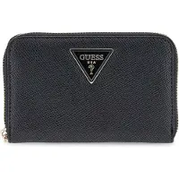 GUESS portemonnee Laurel II SLG Medium Zip Around Wallet Black zwart