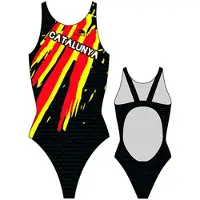 Turbo Catalonia Pro Resist Swimsuit Zwart 2XL Vrouw