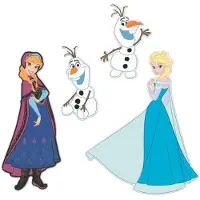 RoomMates 3D muurstickers Frozen foam 4 stuks