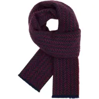 Boggi Milano Sjaal navy / bourgogne