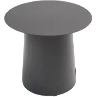 Qopps Koffietafel Okios - 45 cm - Antraciet - Rond -