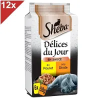 Sheba 12x Sheba Delices du Jour Multipack Gevogelte 6 x 50 gr