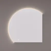 HiPP Spiegel design spv ml rond links 120x100 cm met verlichting incl. Spiegelverwarming