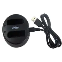 VHBW Camera duo acculader compatibel met Canon LP-E10 accu