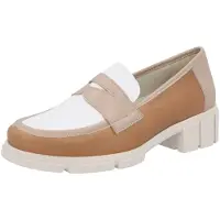 Solidus Kibu Wit-Cognac Moccasin