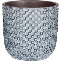 Mica Decorations Daan Bloempot - H18 x Ø19 cm - Blauw