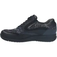 Durea 6306 wijdte H Veterschoenen | Maat 7.5 Dames Zwart