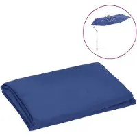 vidaXL Vervangingsdoek voor zweefparasol 300 cm azuurblauw