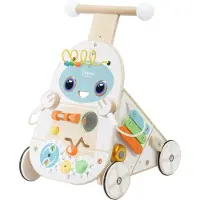 Classic World houten baby loopwagen - educatief speelgoed multicolor.