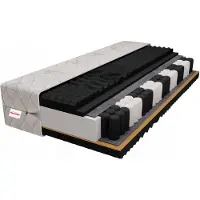 Strefa Spania Zwart Prestige MAX 140x200cm Matras: 26cm H3/H4 Pocketvering