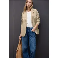 Street One Dames Lange corduroy blazer - Beige - 34