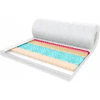 ŚpijZdrowo Nakładka na materac 90x200 cm, 8 cm grubości, 7 strefowa pianka, H2/H3 twardość