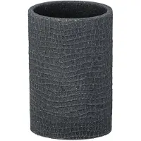 Wenko badkamerbeker Peanut 7 x 10,5 cm polyresin antraciet
