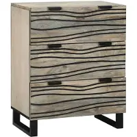 vidaXL Dressoir met lade Wit 60 x 33.5 x 75 cm Massief mangohout