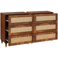vidaXL Dressoir Set 2 pcs Bruin 60 x 33,5 x 75 cm Massief Mango Hout