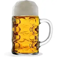 Ich-zapfe Bierglas - Bierglazen - Bierpullen - set van 6, ISAR - 1 liter