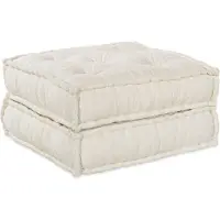vidaXL Modulebankeenheid 2 st Stof Crèmekleurig 140 x 70 x 36 cm