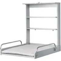 Roba Wandkleedrek taupe + aankleedkussen roba Style grijs